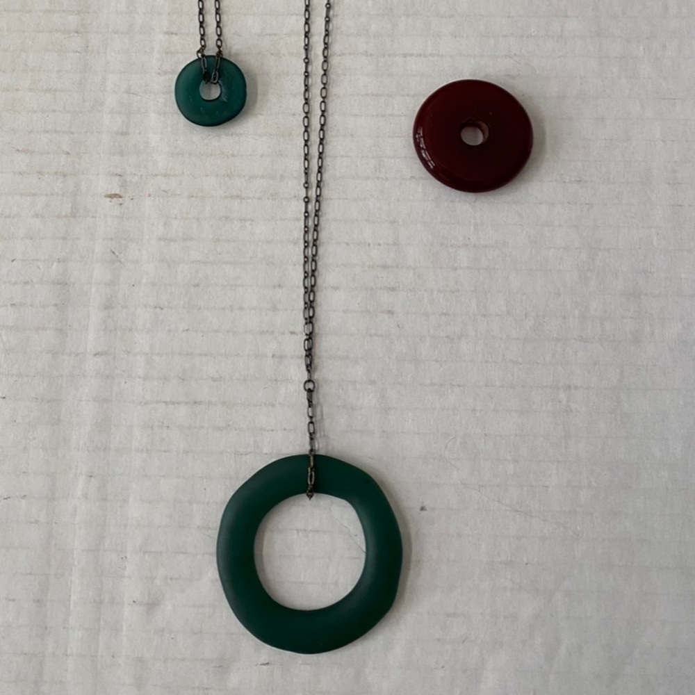 Bottlehood Artisan Made Recycled Glass Pendant Necklaces - Picture 10 of 10